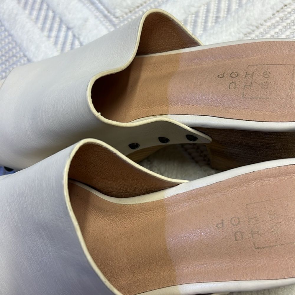 SHU SHOP - Gina Open Toe Clog Wedge Heel - Picture 13 of 14